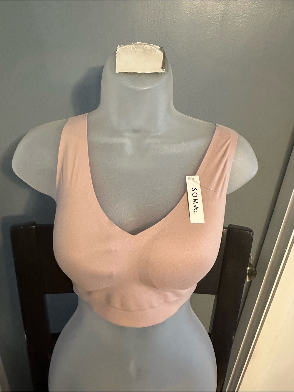 Soma Soft V-Neck Seamless Bralette - Blush Pink